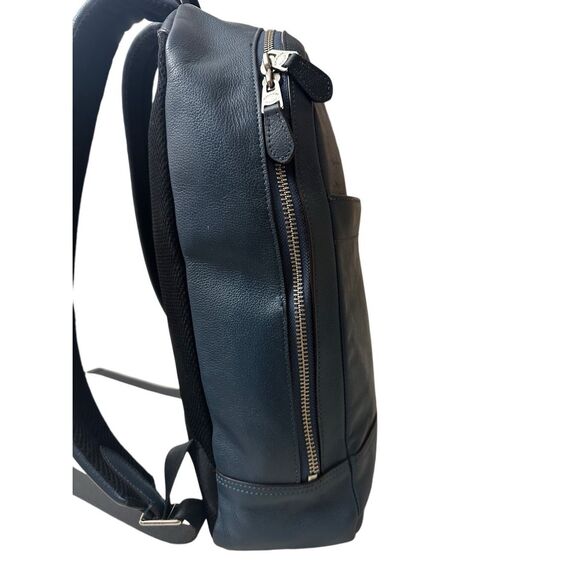 Coach F54135 Charles Sports Calf Leather Backpack Navy Blue Rucksack Bag - Picture 6 of 14